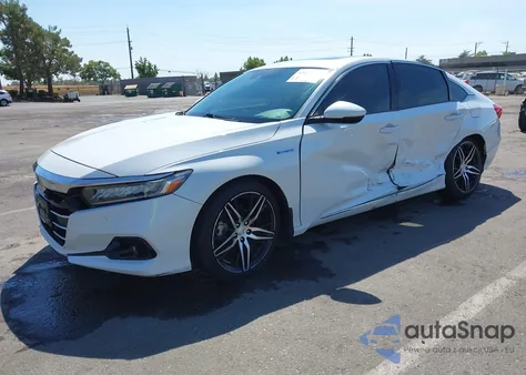 2021 Honda Accord Hybrid Touring из США, поврежденный, VIN 1HGCV3F98MA009665